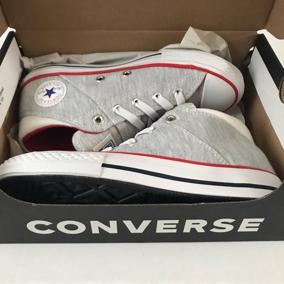 Converse SZ 2 Junior Chuck Taylor All Star Madison Court Sneaker Gray NEW - Picture 7 of 11